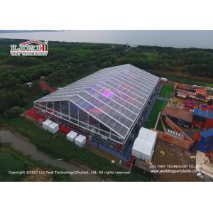 China Transparent PVC Material Outdoor Party Tents With Single - Wing Glass Door supplier