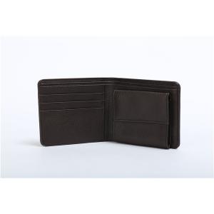 China Black Men PU Leather Wallet With Coin Pocket Two Layer Portable 12.5*8.5 Cm supplier