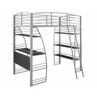 China Iron Bunk Bed New Style Metal Bunk Bed With Desk Portable Home Workstation School Bunk Bed Furniture on sale