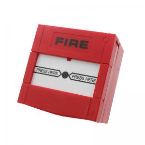 Red Fire Alarm Manual Call Point Break Glass Switch , Explosion Proof Manual Call Point