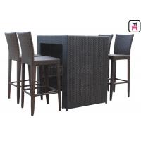 China Counter Height Patio Set Outdoor Restaurant Tables With Waterproof Patio Bar Chairs on sale