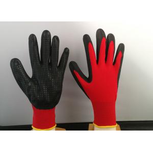 China Slip Proof Nitrile Coated Gloves Breathable Featuring Heat Transfer Printing Way supplier