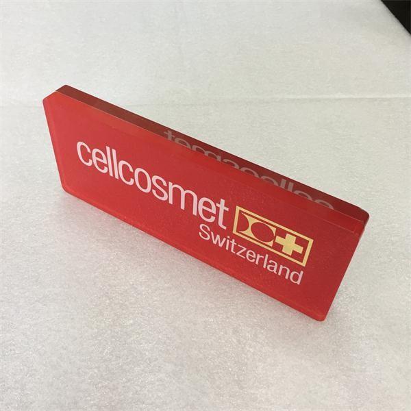 cheap custom reserved sign table acrylic tabletop sign stands