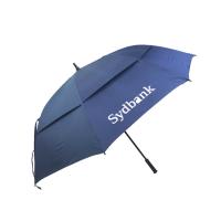 China Windproof Straight Handle Fiberglass Frame Umbrella on sale