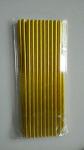 Golden color drinking paper straw