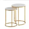 China Multipurpose Coffee Cafe Tables , Round Marble Nesting Tables wholesale