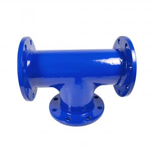 China PN10 All Flanged Tee Fittings Ductile Cast Iron Double Flange Three Way supplier