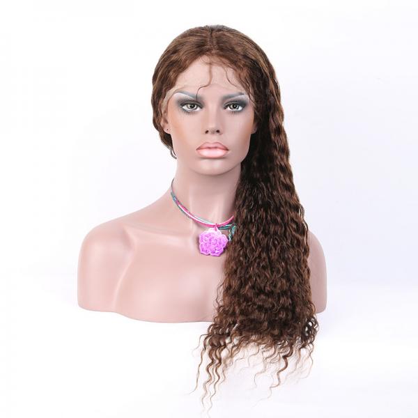 China wholesale 100% brazilian lace hair wig, 12"~28" Super wave Full Lace Wigs