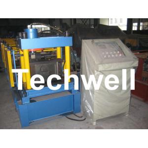 Z Shape Roll Forming Machine / Steel Z Shaped Purlin With PLC Frequency Control System