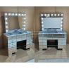 China Wooden Makeup Vanity Dressing Table Set With Drawer And Mirror In Customized Color Wood wholesale
