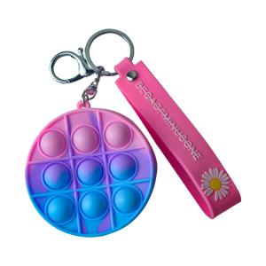 China Stress Relief Silicone Coin Purse Push Pop Fidget Bag , Candy Color Fidget Sensory Toy supplier