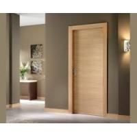 China Simple Plywood Flush Panel Wooden MDF Interior Doors For Hotel Break Resistance on sale