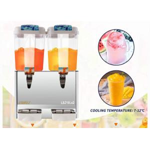 2 Tank Cold Beverage Dispenser Juice Drink Cooler Jet Type Drink Dispenser