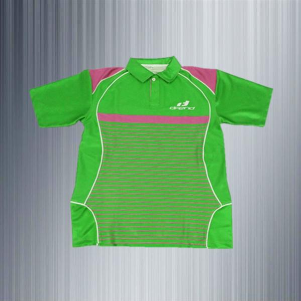 新しい緑の設計不足分の袖のポロのTシャツの昇進のポロ シャツの陶磁器