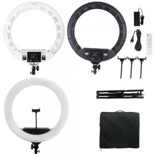 Yidoblo 55cm 22 Inch Ring Light Photographic Phone Holders Vlog Led Light Selfie Ring