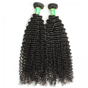 China Easy to dye  real mink virgin brazilian hair bundles, Curly malaysian hair weft supplier