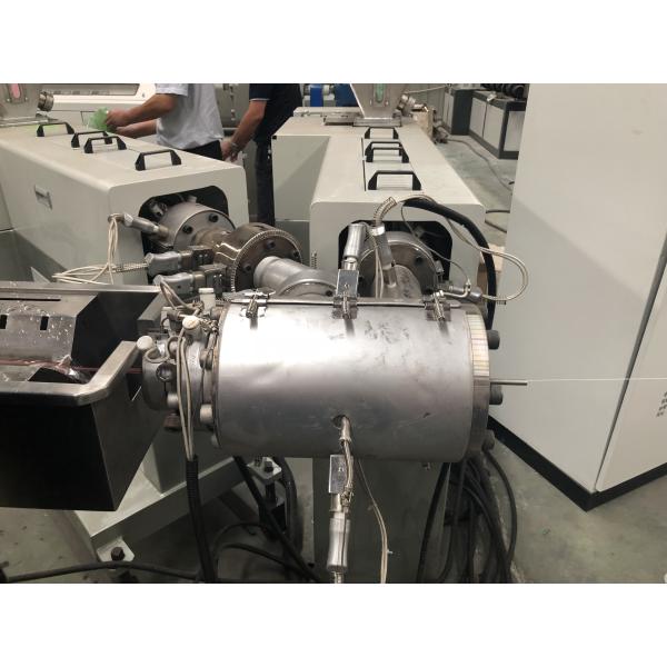 China Extrusora de revestimiento de plástico personalizada para núcleo de alambre de acero, máquina de revestimiento por extrusión, 90 mm de diámetro wholesale