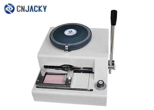 Manual ID Cards Plastic Card Embossing Machine With Russian Code And Engilsh