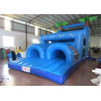 China Inflatable Outdoor Obstacle Course Bounce House , Blow Up Obstacle Course 12 X 4 X 5m on sale