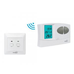 China EL Back Light Weekly Programmable RF Room Thermostat For Underfloor Heating supplier