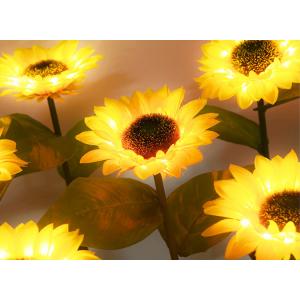Solar artificial sun flower lights Ground decoration lawn lamp