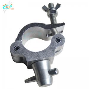 China Single Silver Black Aluminum Truss Clamp For 48mm To 52mm Round Pipe supplier
