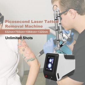 Portable  Q Switched ND YAG Laser Machine 532nm Tattoo Removal Touch Screen