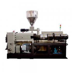 Pellet Extruder Machine Conical Double Screw Extruder Machine 80/156 55kw 540kg/H