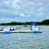 China Bouncia Inflatable Water Obstacle Course For Wake Park / Inflatable Water Park Factory wholesale