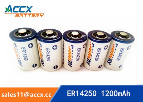 Batterie au lithium d'ER14250 3.6V 1.2Ah 1/2AA