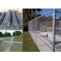 2.1Mx2.5M Galvanized Chain Link Fence Fabric For Sports Field