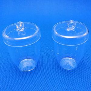 China Lab Apparatus Quartz Glass Crucible Cup Shaped Fused Quartz Crucible supplier