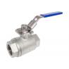 China Stainless Steel Ball Valve , 316 stainless steel ball valve 1000 PSI with actuator mounting pad wholesale