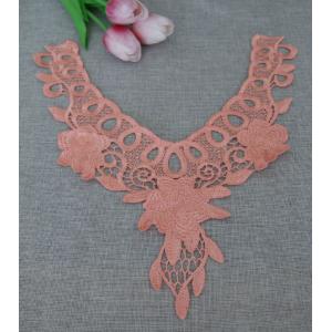 100%Polyester Water Soluble Embroidery  Pajams Collar Lace  Necklace Decoration
