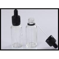 China 30ml Clear Glass Bottle Essential Oil Bottle E Liquid Dropper Bottle on sale