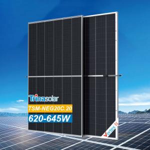 China MC4 EVO2 Conector Trina Solar 645W 640W Panel solar bifacial tipo N 635W 630W para el hogar supplier