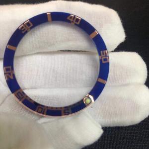 Blue Silkprinting Round Flat 30-40mm Watch Bezel Insert