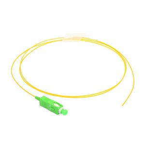 China Trança simples material 0.9MM da fibra ótica do PVC LSZH 1M G652D G657A1 supplier