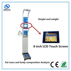 China Ultrasonic height weight scales with blood pressure , temperature, fat mass  for medical  Equipment supplier