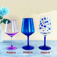 China Logo Customization Acrylic Reusable Plastic Wine Glasses / Champagne Flutes Shatterproof on sale