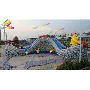 China Attraction Commercial Bounce House Water Slide For Children High Safety supplier