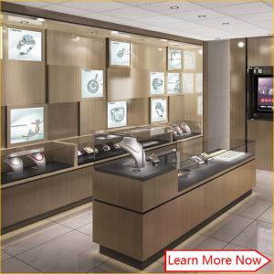 China Factory custom design fashion watch display showcase/shop display cabinets/watch display cabinet supplier