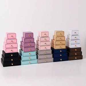 China Drawer Jewelry Packaging Box With Velvet Foam For Earrings Ring Necklace Bracelet Pendant supplier