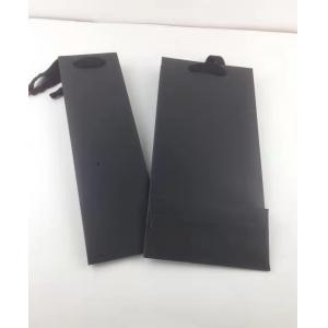 170gsm Heavy Duty Cardboard Wine Totes Matt Lamination Single Wine Bottle Bag