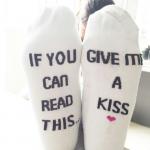 Bacterialfree Printed Picture Socks With Letters On Them Hip Hop
