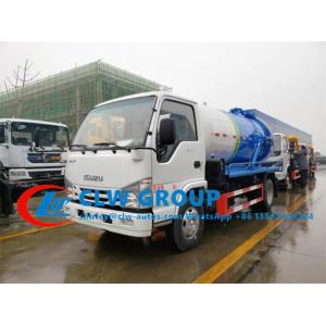 China Euro V Diesel Engine 4000L 98HP ISUZU Sewage Pump Truck supplier