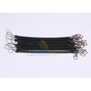 China Slim TPU Tubing Plastic Coil Lanyard , Spiral Spring Coil Lanyard On Key Chains wholesale