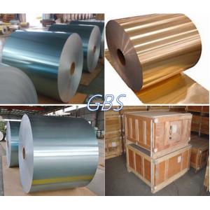 China golden aluminium finstock , application of heater, evaporators, cooling machines supplier