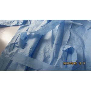 China Non Absorbent Disposable Lab Gown , Disposable Medical Scrubs SMS Material supplier