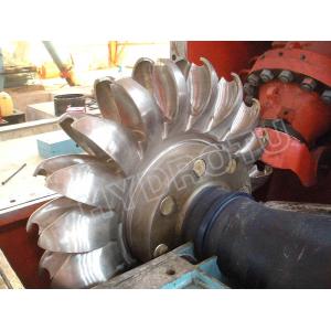 Pelton Turbine Runner / Pelton Water Turbine With Forged CNC Machine Runner For High Water Head Hydropower Project